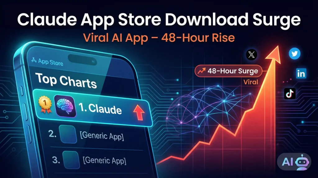 Claude App Store Download Surge – #1 Viral AI App